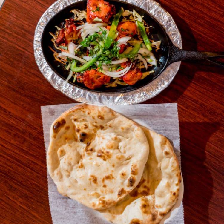 The fresh naan at Noorani Kabab House 