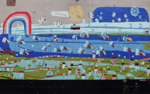 Richmond mural. Image from Richmond Street Art Festival website, https://www.rvastreetart.com/2022-festival. Traditional German festival to Afrikana films, vegans, street art, and liquid spirits: in this week’s “What’s Booming: Talk About Diversity!” Image