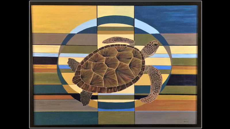 Art by Terri Mayo Huffman, Que Sera Art, who will be displaying at the Gallery at First UU.