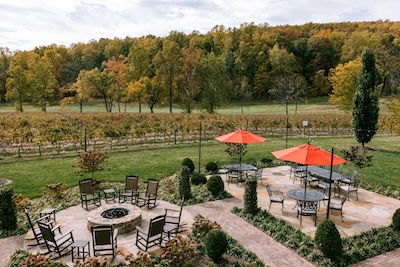 Southwest Mountains Vineyards is a beautiful winery and tasting room nestled in the rolling hills of the Virginia countryside in Keswick. The tasting room is located inside a converted 1903 barn and offers stunning views. Stop by for a glass of one of their award-winning wines or a tasting flight. CREDIT: Virginia Tourism Corporation.