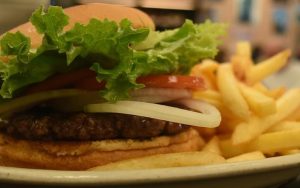 Burger and fries: Travel back in time to Westwood Fountain in Richmond’s West End, a Virginia restaurant serving classic homemade meals for breakfast and lunch. Image