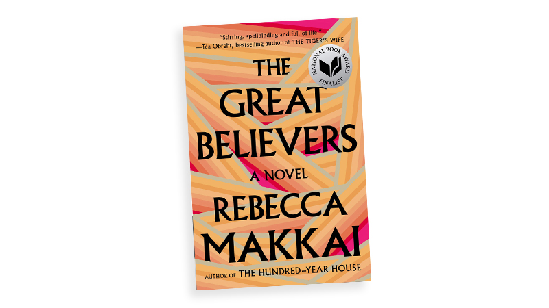 book cover of "The Great Believers" by Rebecca Makkah. For a list of recommended LGBTQ+ books for your reading list