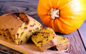 Pumpkin cranberry loaf is like a mix of autumn and holidays! Use other ingredients instead, like chocolate chips, raisins or toasted walnuts. Image