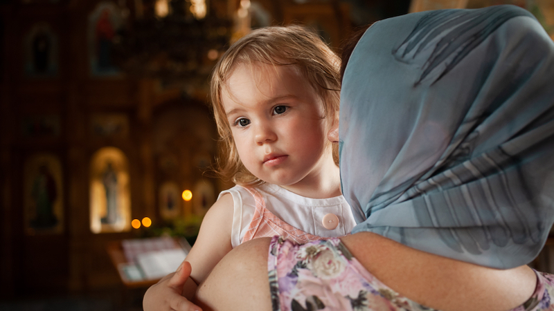 young girl at church Valeriia Titarenko Dreamstime. The 2-year-old gave a gift of canned peas, demonstrating the joy of giving. The world needs “More peas, please,” says her proud grandmother.