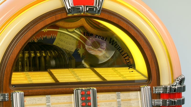 1950s style jukebox Stefano Ember. For article on musician deaths, the memories and feelings they stir