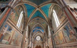 Assisi's Basilica of St. Francis – colorfully frescoed by Giotto – inspires tourists and pilgrims today. Rick Steves Europe. Assisi’s Basilica of St. Francis – along with Assisi and the Franciscan friars – inspires tourists and pilgrims today and keep the spirit of St. Francis alive. Image