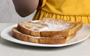 The Sheet Pan French toast recipe is delicious, easy and serves four in one fell swoop, so everyone, even the chef, gets theirs hot and fresh. Image
