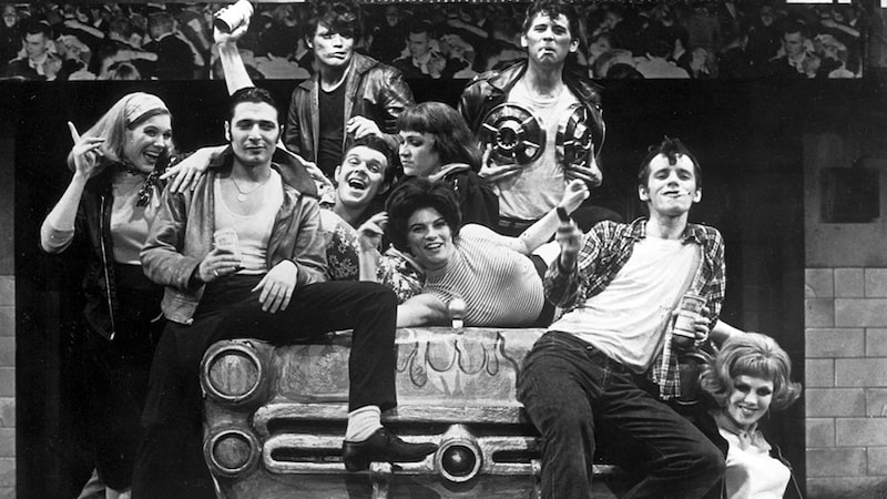 A scene from the original New York production of Grease, Adrienne Barbeau in center - provided by book publisher. Did you know that the popular 1978 musical “Grease” was preceded by a Chicago musical theater production? Adrienne Barbeau, who played Rizzo in “Grease” in this premiere production, co-edited a book that goes behind the scenes of this early phenom.