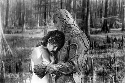 Adrienne Barbeau and the creature in Swamp Thing - Embassy Pictures