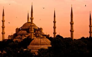 Istanbul mosque at sunset, by Jeremyreds. Experiencing Islam in a secular Muslim nation such as Turkey offers a glimpse of the beauty of Islamic traditions. Travel writer and guide Rick Steves takes us to Istanbul. Image