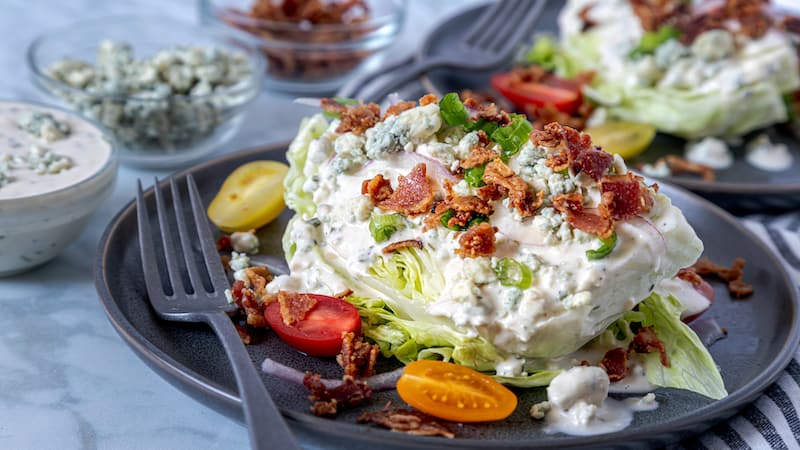 This timeless retro Valentine’s Day salad – a basic iceberg wedge salad – never goes out of style, says Seriously Simple’s Diane Rossen Worthington.