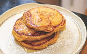 Protein-packed pancakes. Use these tips from a nutrition expert and two tasty protein recipes to add more of this essential nutrient to your diet. Image