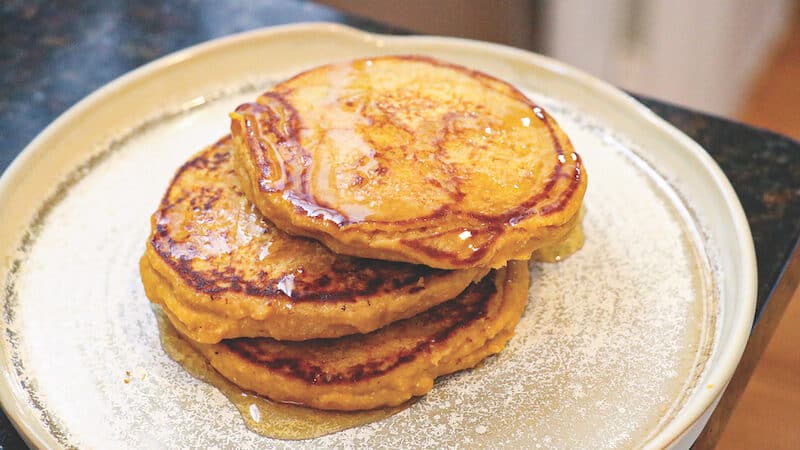 Protein-packed pancakes. Use these tips from a nutrition expert and two tasty protein recipes to add more of this essential nutrient to your diet. Image
