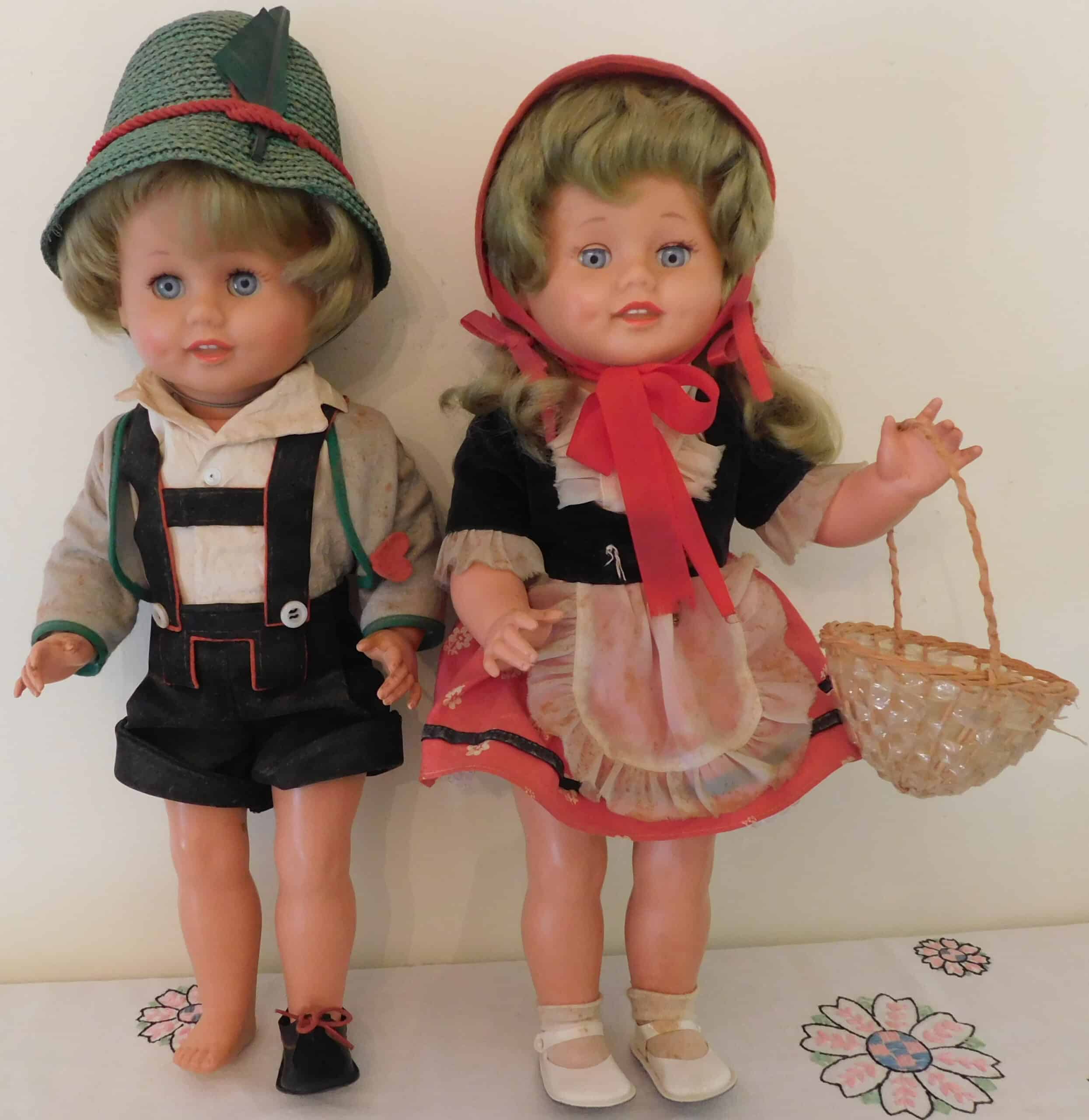 Hansel and Gretel dolls, two special dolls from childhood for Julia Nunnally Duncan.