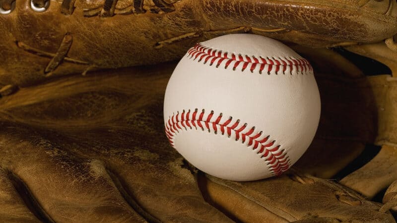 old baseball glove and ball. Image by Savannah1969. for article on memories of baseball in the 1950s Image