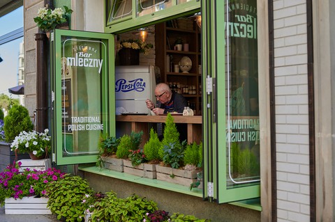 milk bar in Poland Gdansk