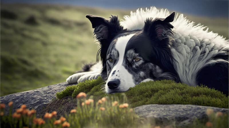 A sad border collie. Image by Tamara Bauer. Humor and hugs can be healing. Greg Schwem shares a heartwarming tale of companionship, beloved pets, grief, and healing. Image
