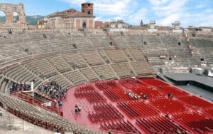 Verona's Roman arena is an impressive sight, with much of the stonework still intact. Get swept up in the natural love of Verona when you visit this joyful, easygoing, and cultured city. Rick Steves takes us there. Image