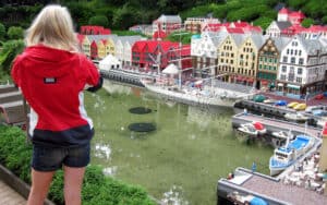 Denmark's Legoland features 58 million Lego bricks, some assembled to represent famous landmarks from around the world, such as the historic Bryggen wharf in Bergen, Norway. For Rick Steves article on happiness in Denmark. Image