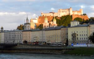 Salzburg's Hohensalzburg Fortress looms 400 feet above Austria's famous Baroque city. Get the most out of Mozart’s Salzburg, including a “Sound of Music” tour and other the rich musical history, with tips from Rick Steves. Image