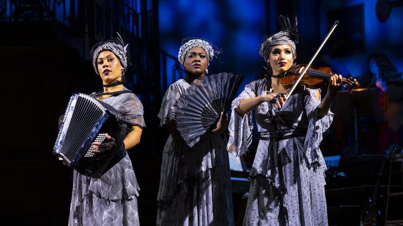 Hadestown: 2193_Dominique-Kempf-Nyla-Watson-and-Belén-Moyano-in-the-Hadestown-North-American-Tour-2022_photo-by-T-Charles-Erickson 