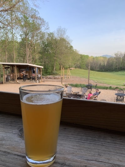Brewing Tree beer, deck, and patio