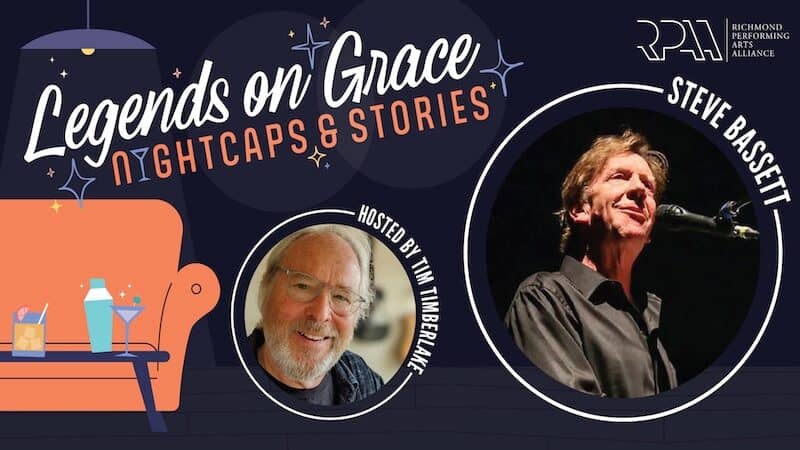 Win a pair of tickets to see the iconic Richmond, Virginia, musician, Steve Bassett, as part of ‘Legends on Grace’ at Dominion Energy Center. Image