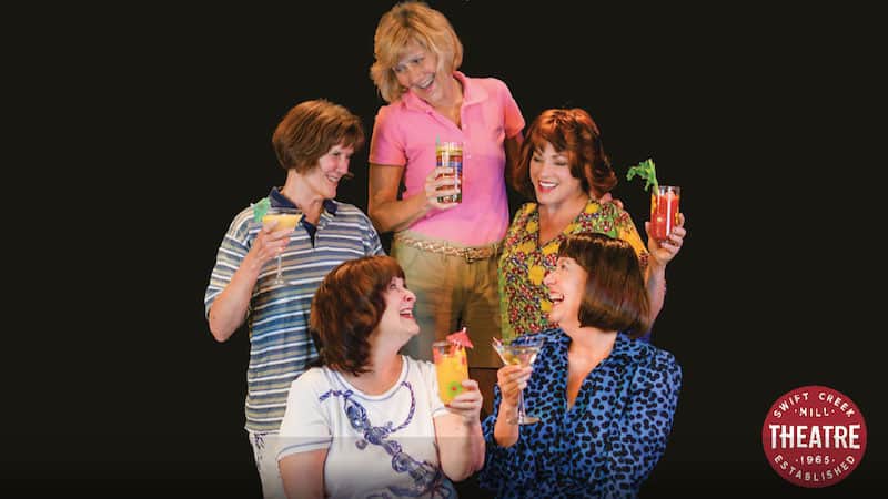 The five women from "The Sweet Delilah Swim Club" as playing at Swift Creek Mill Theatre, South Chesterfield, Virginia