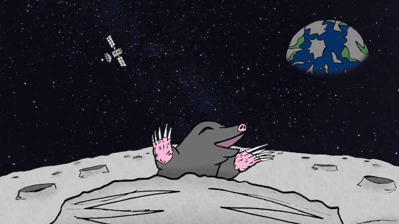 Mole on the moon. Think you’re funny? Enter our contest and pit your wits against others or see the winners in Boomer’s Name That Caption: June 2023.