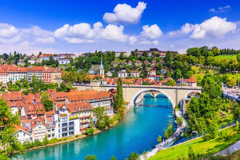 Aare River in the Swiss city of Bern, from Sorin Colac