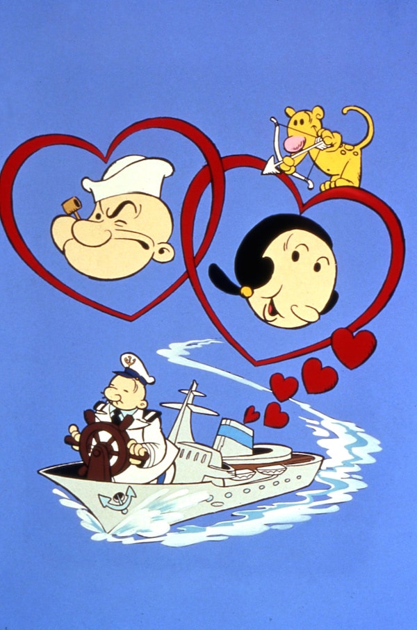 Hanna-Barbera brought Popeye and his crew to Saturday mornings beginning in 1978 with “The All New Popeye Hour.” This led to a Valentine Day special aired in prime time on CBS.