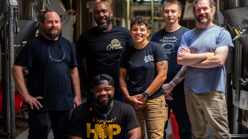 On the collaboration brew day for "Brewing in the Black Community" event, with Ardent Craft Ales and Capsoul Brewing, Richmond, Virginia. 