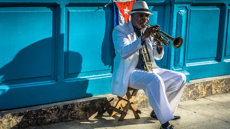 Latin jazz trumpet player Duba Riderfoot