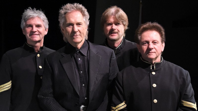 The line up for today's Gary Puckett and the Union Gap. Woody Lingle, Gary Puckett, Jamie Hilboldt, and Mike Candito (L to R) - provided by Gary Puckett