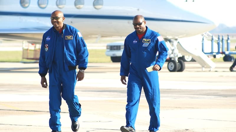 Leland Melvin and Robert Satcher, two African American astronauts