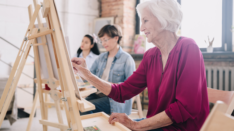 Women in an art studio, image by Seventyfourimages. If you’ve considered returning to a hobby of your youth, you can relate to the question, who can create art? Do you have to be “good” enough?