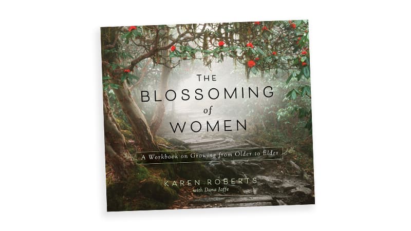 ‘The Blossoming of Women’ book cover. By Karen Roberts