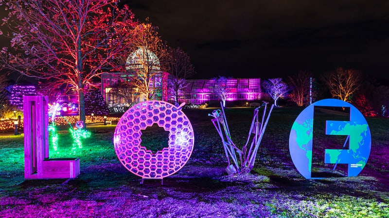 GardenFest of LOVE sign at Lewis Ginter Botanical Garden. Image by Tom Hennessy.