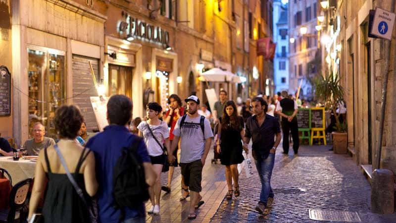 Stroll through Rome: An early-evening walk in Rome offers culture that you can't find in museums.