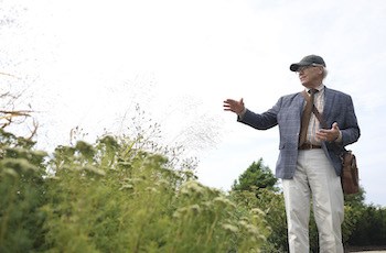Fred Spicer, director of the Chicago Botanic Garden, in the Mitsuzo and Kyoko Shida Evaluation Garden on Oct. 4, 2023.