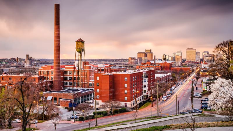 Richmond skyline, by Sean Pavone via Dreamtime, for What's Booming - Richmond events in Boomer magazine