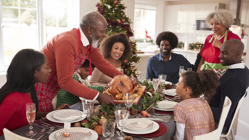 family christmas dinner. Image by Monkey Business Images