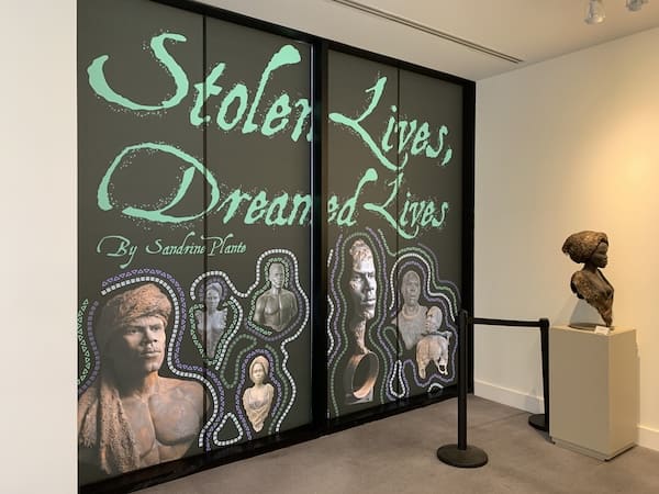 Stolen Lives Dreamed Lives exhibition at the Black Museum of History & Culture of Virginia, February 2024