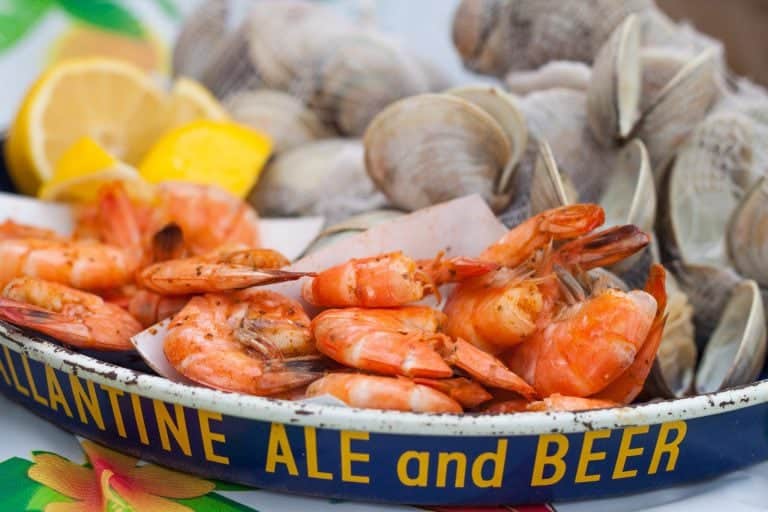 seafood platter at the Chincoteague Seafood Festival, used in What's Booming May 2 to 9