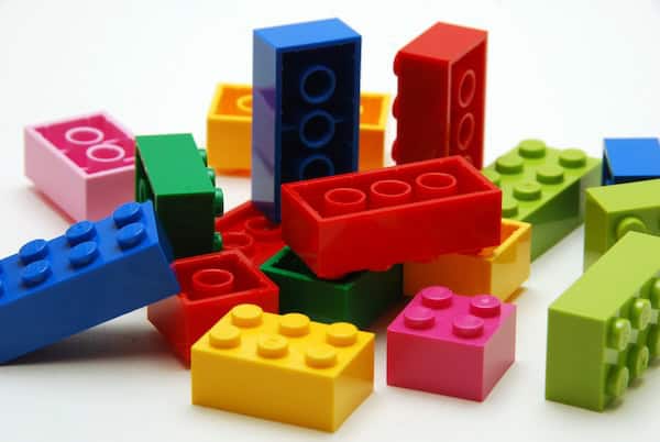 Lego blocks, used with What's Booming May 15