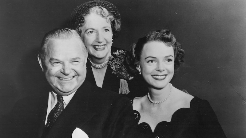Family portrait of Gene, Kathleen, and June Lockhart in 1953 - Provided by June Lockhart.