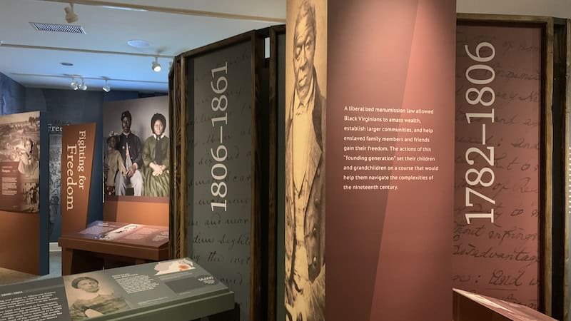 Part of the “Un/Bound: Free Black Virginians, 1619–1865” exhibition at the Virginia Museum of History & Culture in Richmond