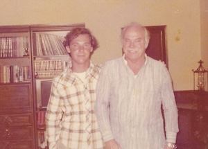 John Doucette and his son John in 1976 - provided by John Doucette