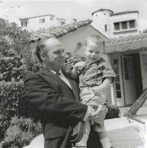 John Doucette and toddler Johnny - provided by John Doucette