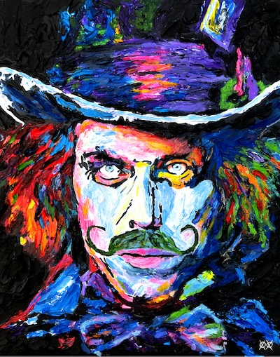 We Are All Mad Here, art by John Bramblitt. Used in What's Booming July 7